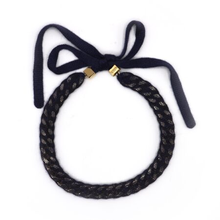 CASHMERE CHOKER WITH GROUMETTE CHAIN
