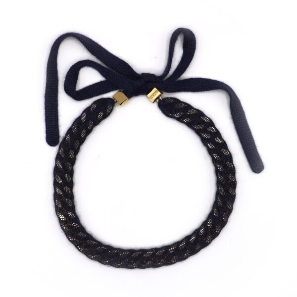 CASHMERE CHOKER WITH GROUMETTE CHAIN