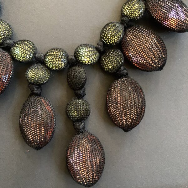 CHOKER CRYSTALS AND COTTON col. Black - Image 3