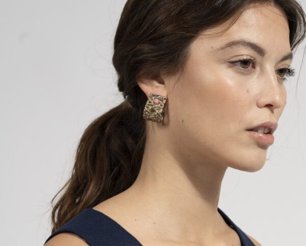 Bronze wicker earrings - Image 2