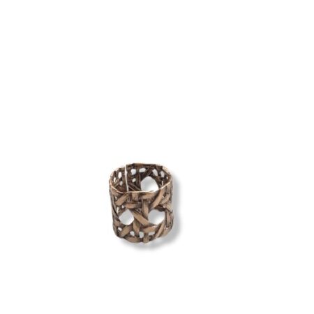 Bronze wicker bague