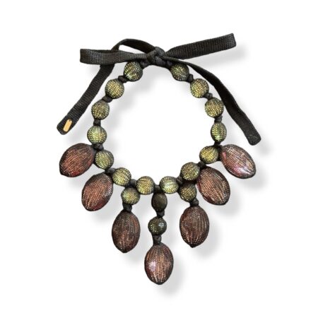 CHOKER CRYSTALS AND COTTON col. Black
