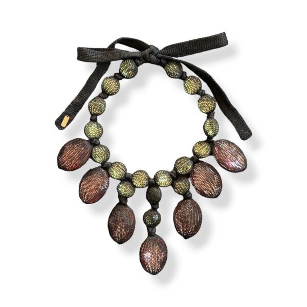 CHOKER CRYSTALS AND COTTON col. Black