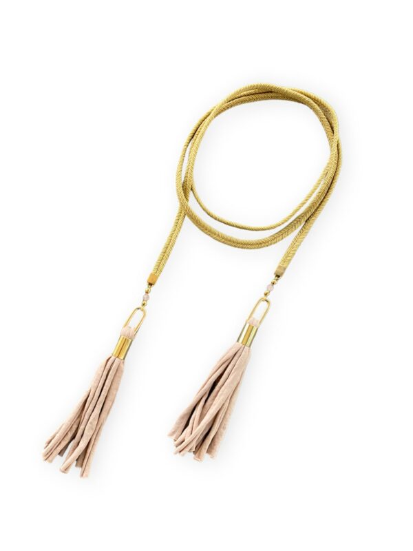 Soutache necklace with tassels