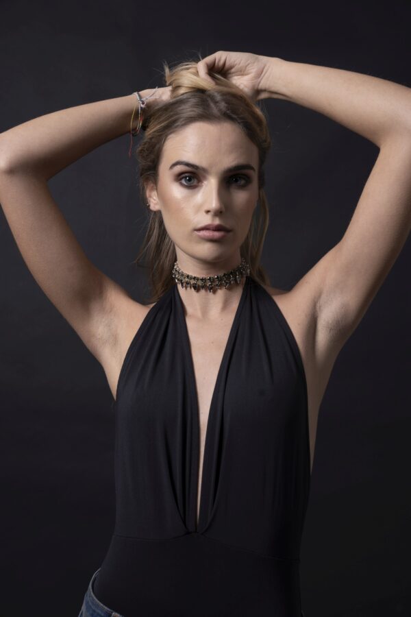 Silk and crystal neck band - Image 5