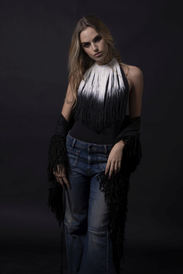 Shaded fringe choker - Image 2