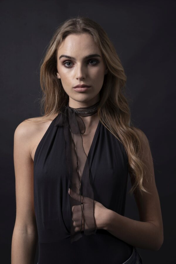 Silk and crystals collar - Image 5