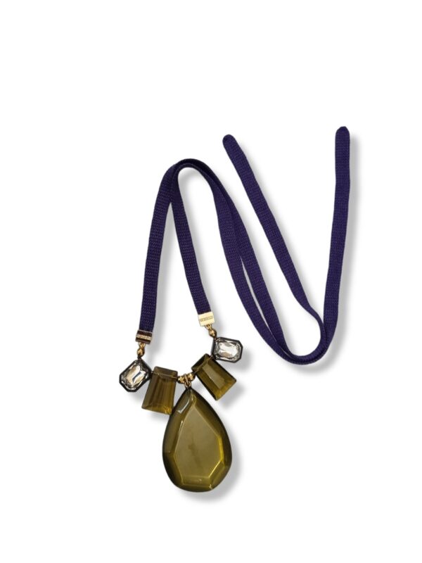Collana goccia e cristalli