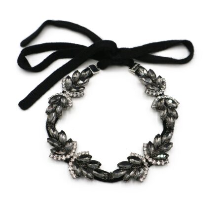 COLLANA FOGLIE CRISTALLO