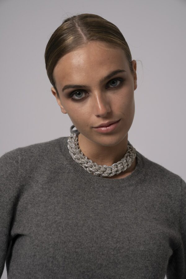 Girocollo tricot e cachemire - immagine 2
