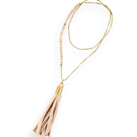 Collana pietre dure con nappa