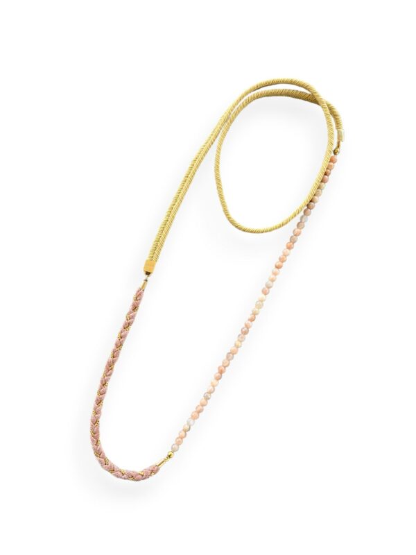 Collana soutache e pietre dure