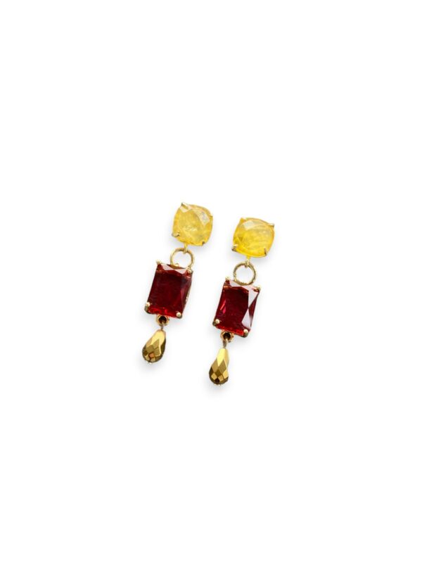 Orecchini cabochon rettangolo